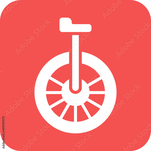 Vector Design Monocycle Icon Style