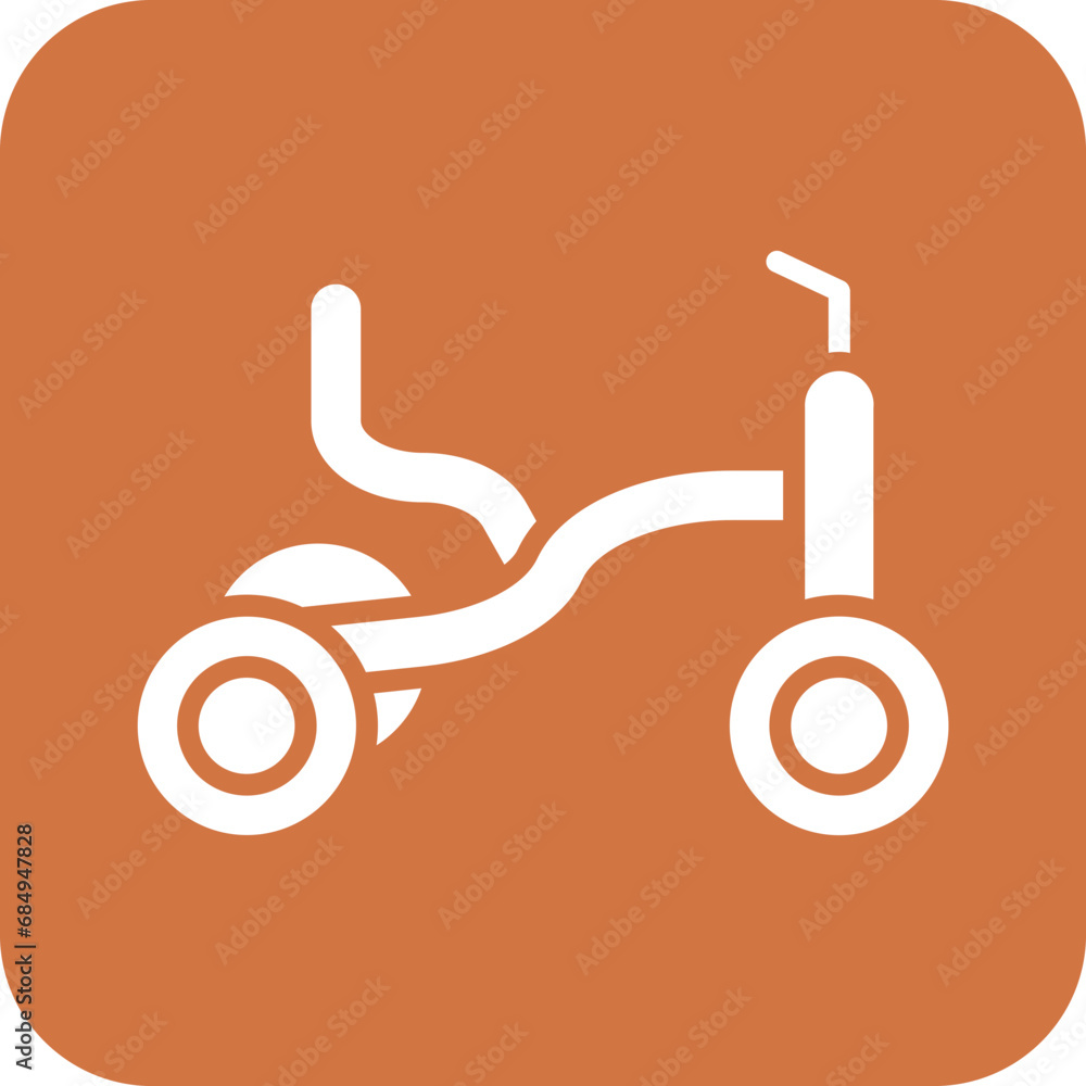 Vector Design Tricycle Icon Style Vector Design Tricycle Icon Style