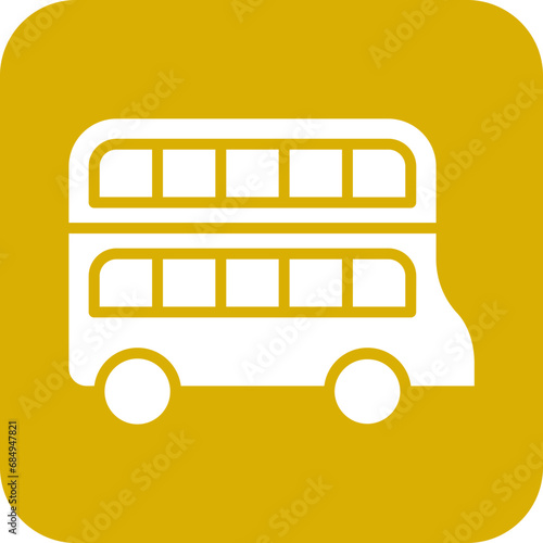 Vector Design Double Decker Icon Style