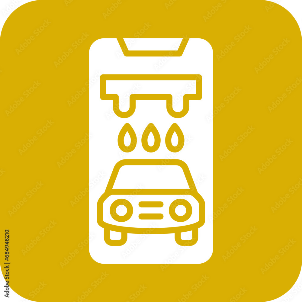 Vector Design Car Wash App Icon Style Vector Design Car Wash App Icon Style