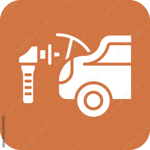 Vector Design Car Trunk Cleaning Icon Style