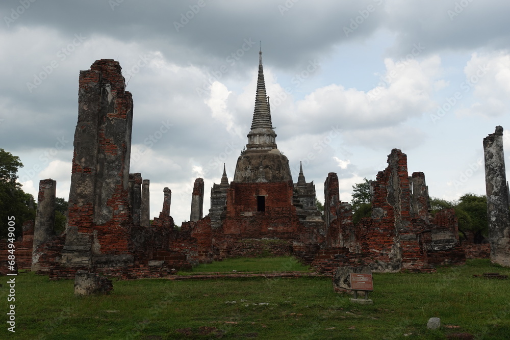 Obraz premium ワット プラ シー サンペット アユタヤ・タイ วัดพระศรีสรรเพชญ์ Ayutthaya, Thailand