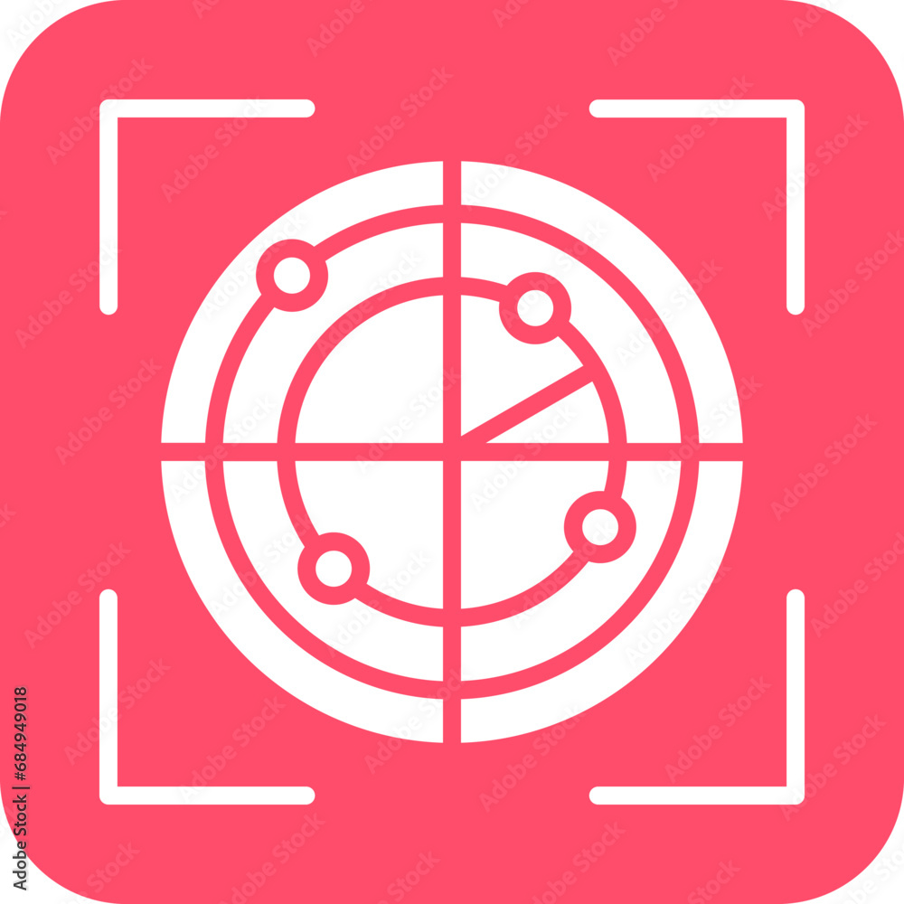 Vector Design Scanning Location Icon Style Vector Design Scanning Location Icon Style