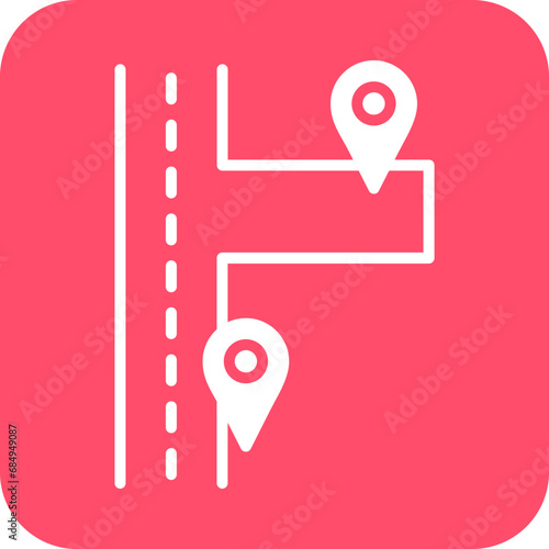 Vector Design Nearby Destinations Icon Style