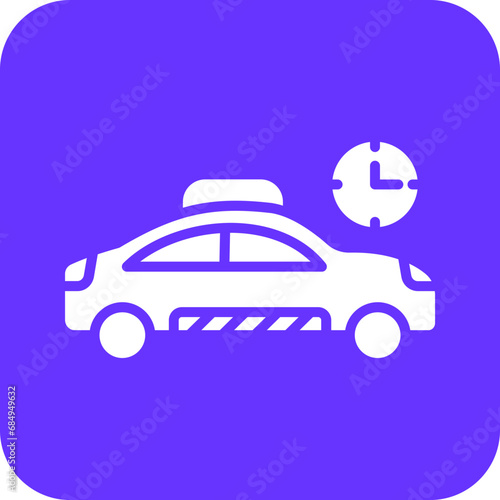 Vector Design Busy Taxi Icon Style