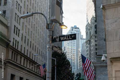 Wall Street Sign in New York