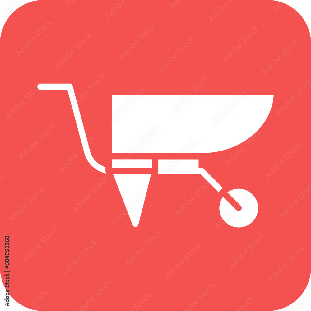 Vector Design Wheelbarrow Icon Style Vector Design Wheelbarrow Icon Style