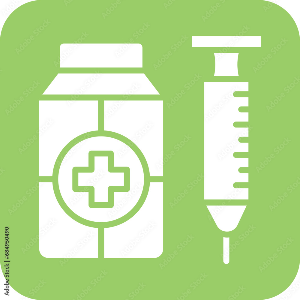 Fototapeta premium Vector Design Vaccine Icon Style