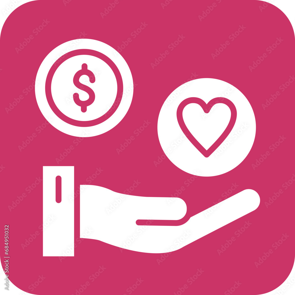 Vector Design Philanthropy Icon Style Vector Design Philanthropy Icon Style
