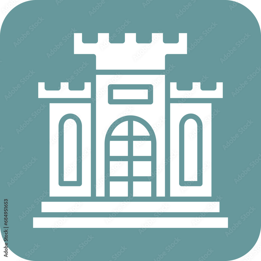 Vector Design Fortress Icon Style Vector Design Fortress Icon Style
