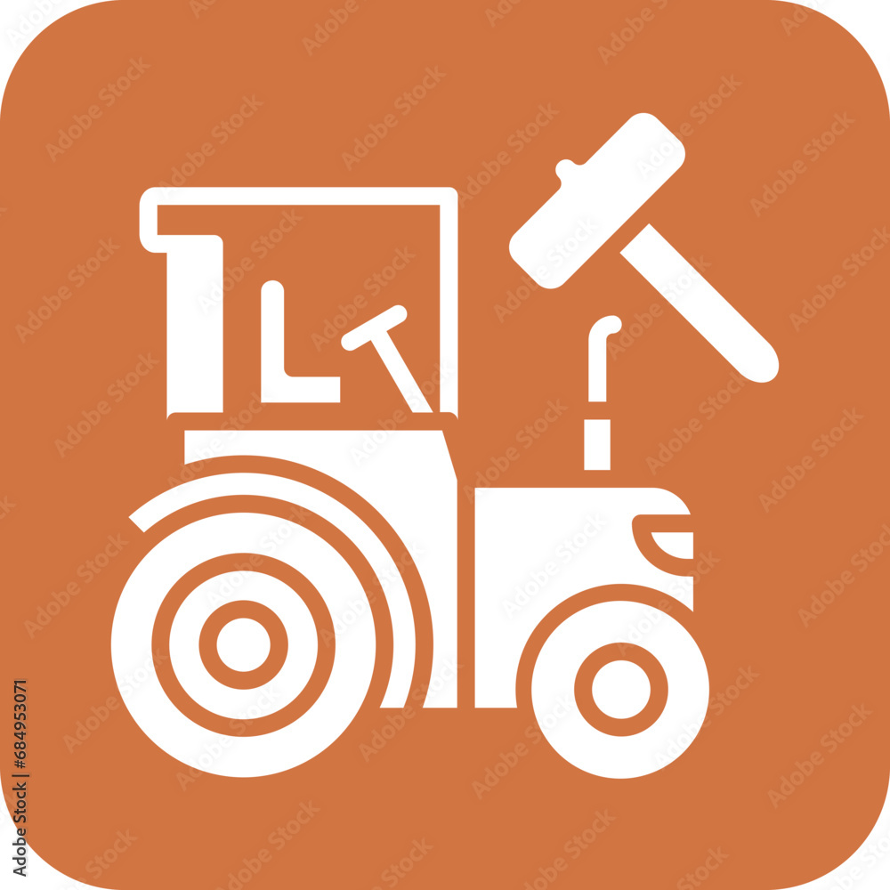 Vector Design Machinery Auction Icon Style