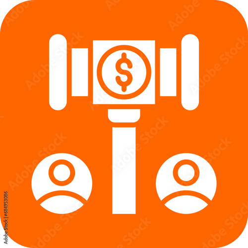 Vector Design Public Auction Icon Style