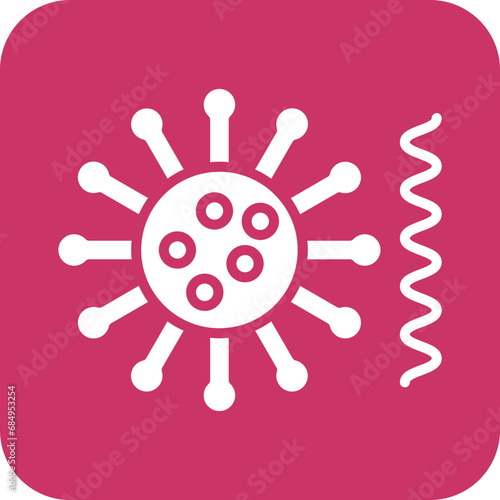 Vector Design Bacteria And Virus Icon Style