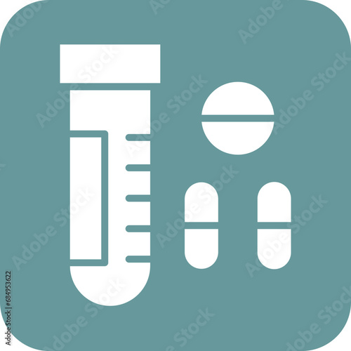 Vector Design Drug Test Icon Style