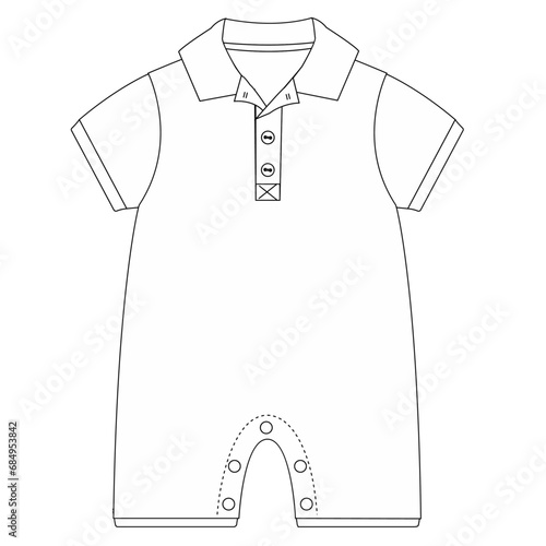 baby boy romper artwork print 