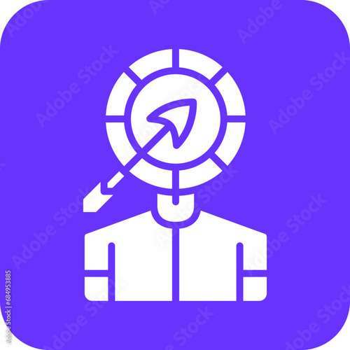Vector Design Head Hunting Icon Style