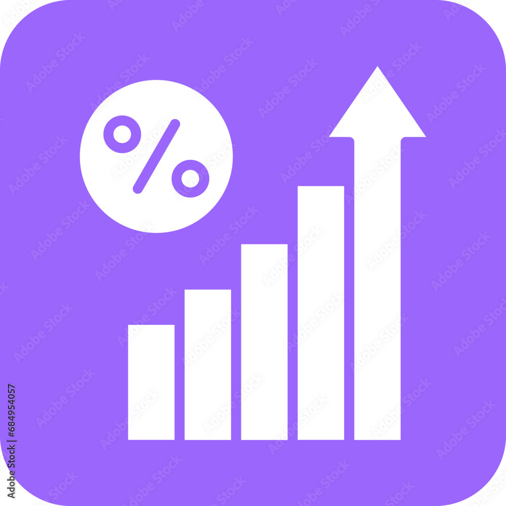 Vector Design Interest Rates Icon Style Vector Design Interest Rates Icon Style