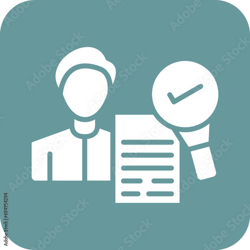 Vector Design Background Check Icon Style