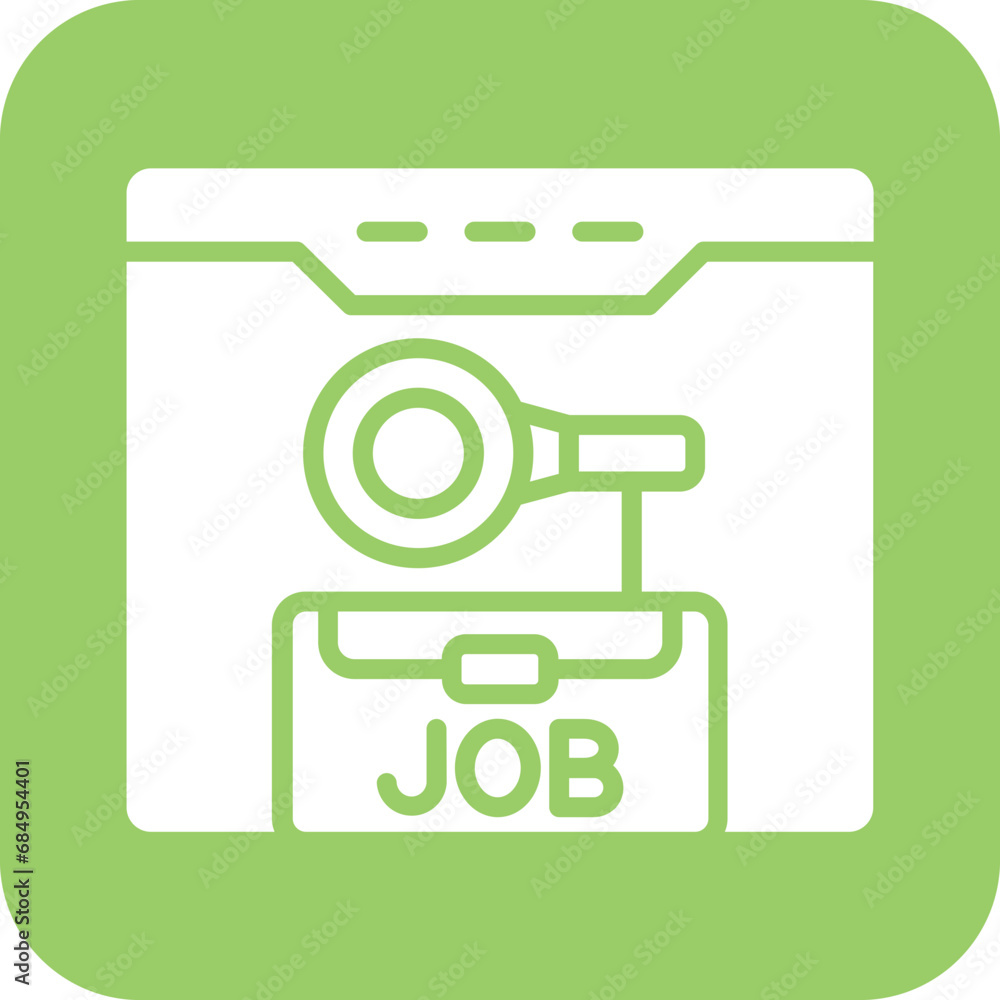 Vector Design Job Search Website Icon Style Vector Design Job Search Website Icon Style