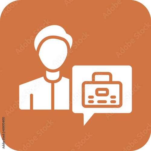 Vector Design Job Seeker Male Icon Style