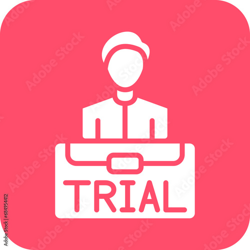 Vector Design Job Trial Icon Style
