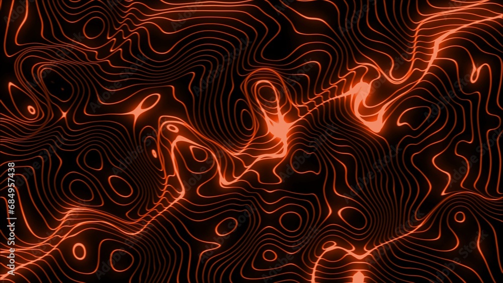 abstract glowing wavy illustration background 