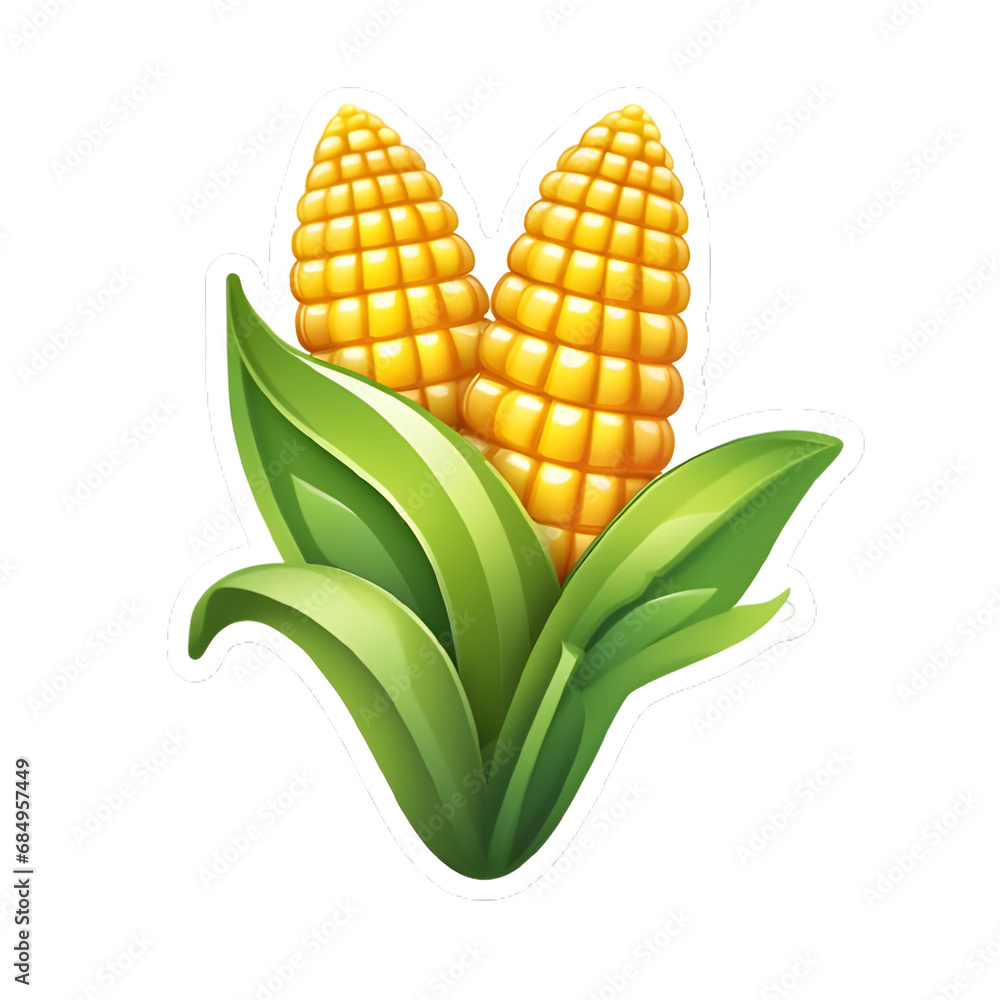 Obraz premium corn icon on transparent background clipart