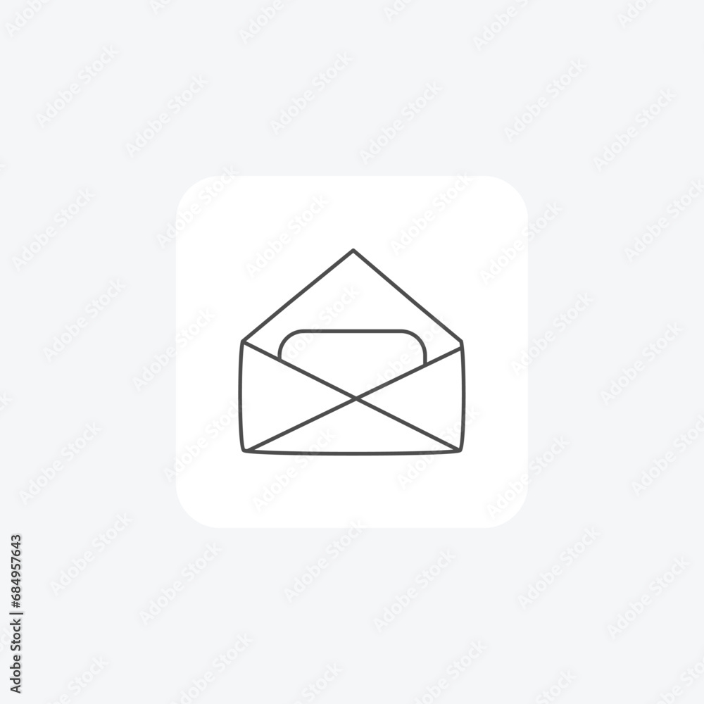 Letter ,Message icon,mail thin line icon, grey outline icon, pixel perfect icon Letter ,Message icon,mail thin line icon, grey outline icon, pixel perfect icon
