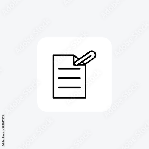 File Editing, Edit line icon, outline icon, pixel perfect icon