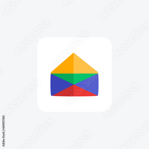 Free Download Mail, Email illustration, Messaging flat color icon, pixel perfect icon - GFXLoad
