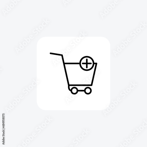 Add to Cart, Shopping Icon, E-commerce Convenience line icon, outline icon, pixel perfect icon