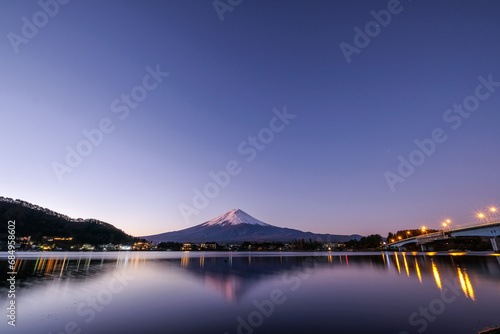 富士山 河口湖 早朝