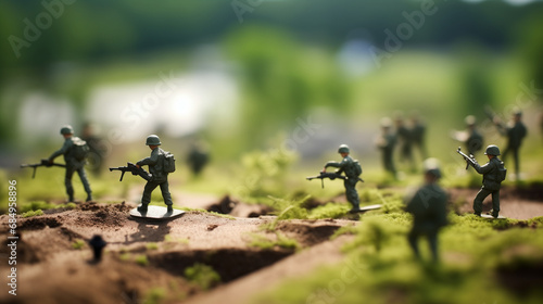 military war army miniature macro photography tilt shift lens green friendly clean energy earth world future environment business emissions safety CSR responsibility friendly carbon neutral photo