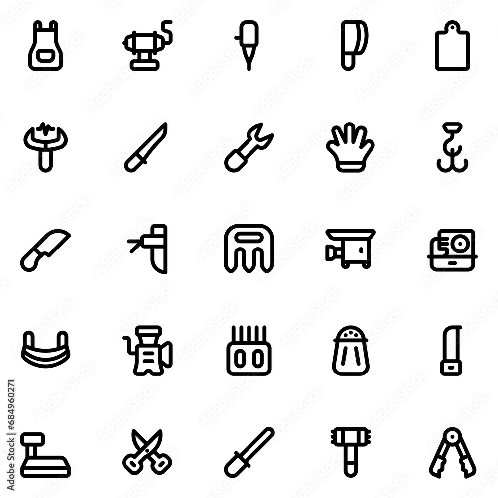 bucher tools line icon sheet
bucher tools line icon sheet