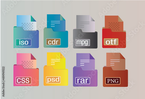 File formats icons