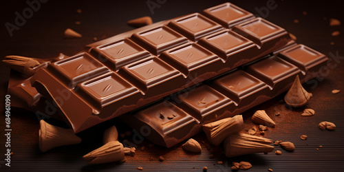 Chocolate, food and sweets, crushed fresh milk chocolates bars Delectable Chocolate Bliss Crushed Milk Chocolate Bars