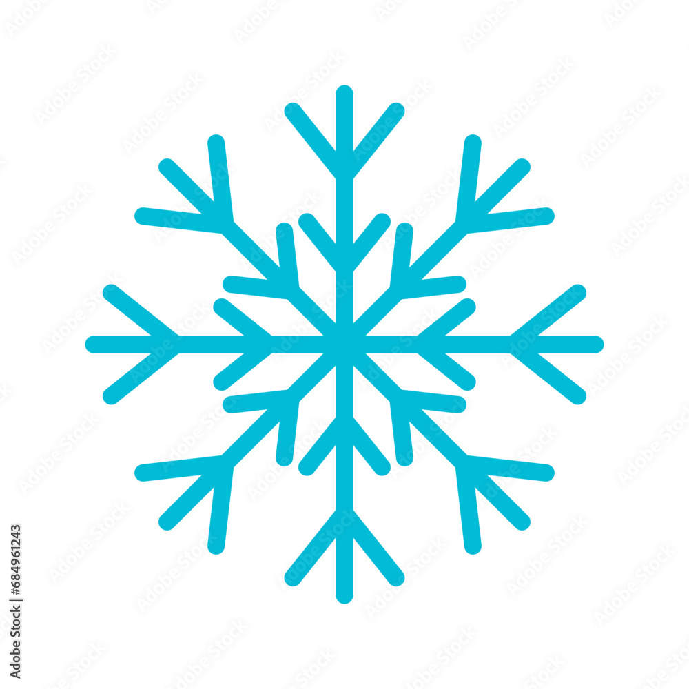snowflake icon, ornament vector snowflake icon, ornament vector