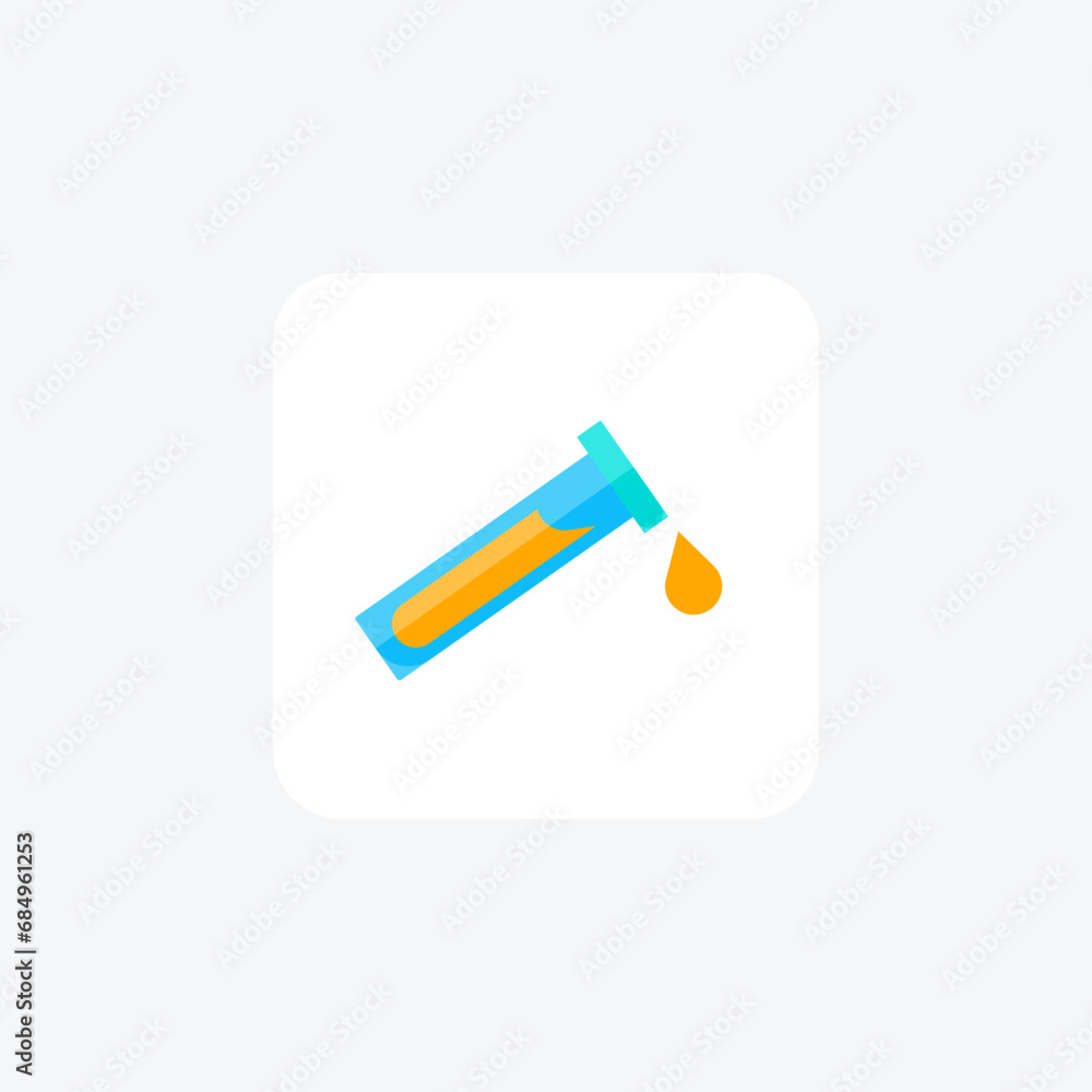 Test Tubes,Medical Testing, Sample Containers, flat color icon, pixel perfect icon Test Tubes,Medical Testing, Sample Containers, flat color icon, pixel perfect icon