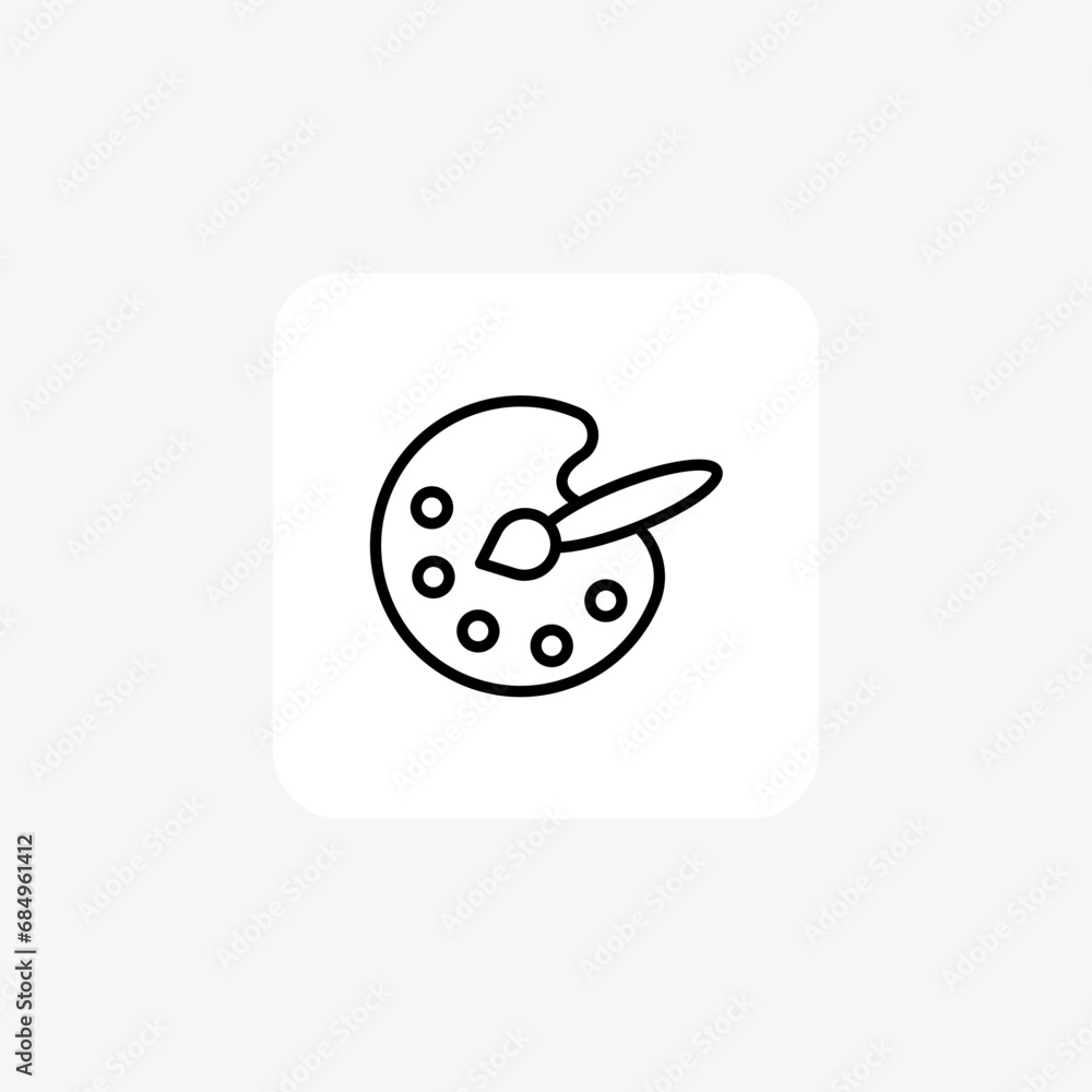 Paint Palette , Color Palette, Artist, Drawing, line icon, outline icon, pixel perfect icon Paint Palette , Color Palette, Artist, Drawing, line icon, outline icon, pixel perfect icon