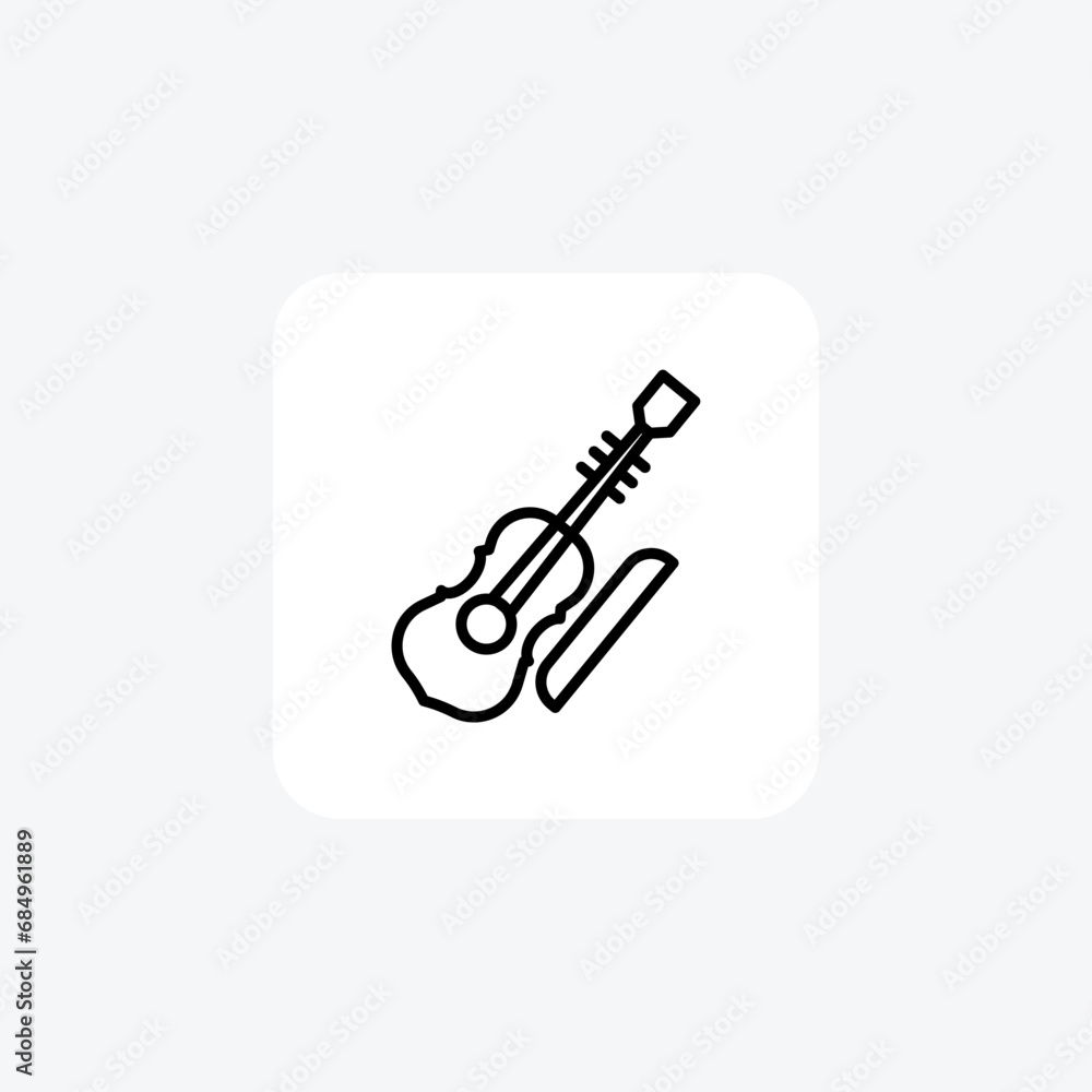 Violin, String instrument, Classical music,Line Icon, Outline icon, vector icon, pixel perfect icon Violin, String instrument, Classical music,Line Icon, Outline icon, vector icon, pixel perfect icon