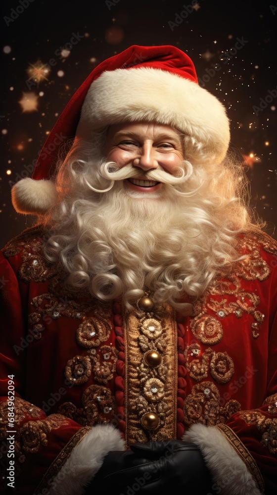 Santa Claus with a present. Generative Ai. Santa Claus with a present. Generative Ai.