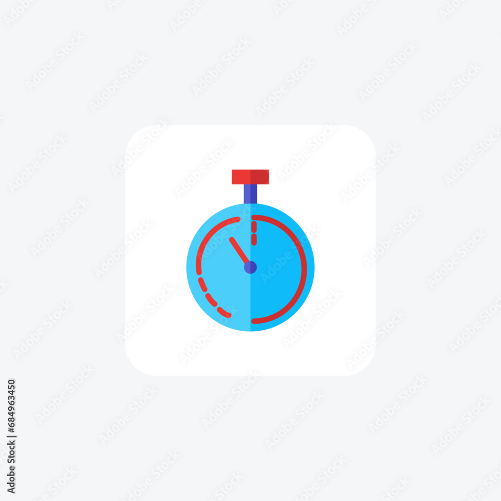 Stopwatch, time, timer, chronometer, precision, seconds flat color icon, pixel perfect icon Stopwatch, time, timer, chronometer, precision, seconds flat color icon, pixel perfect icon