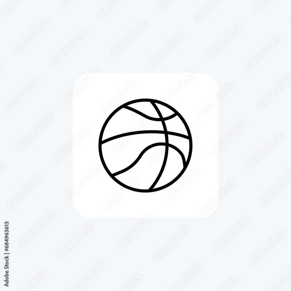 Basketball, Hoops, SportLine Icon, Outline icon, vector icon, pixel perfect icon Basketball, Hoops, SportLine Icon, Outline icon, vector icon, pixel perfect icon