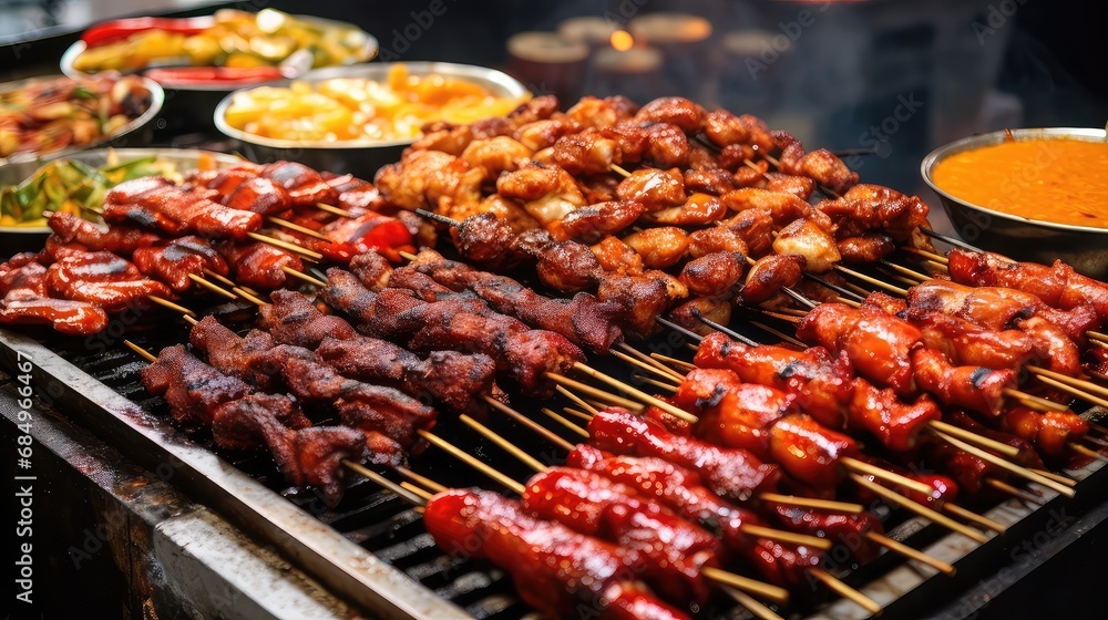 bbq meat chinese food cantonese illustration cuisine delicious, traditional dumplings, noodles stir bbq meat chinese food cantonese