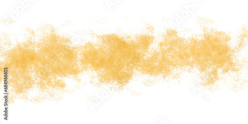 Gold glitter. Golden sparkle confetti. Shiny glittering dust. gold scratches line. gold glitter transparent background and Gold sparkle splatter border. Gold Foil Frame Gold brush stroke. Glow light. 