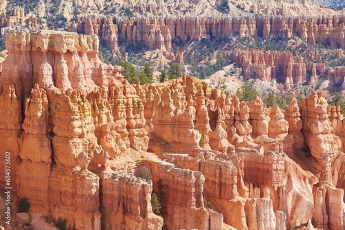 The stunning Bryce Canyon National Park, known for its many orange-colored hoodoos