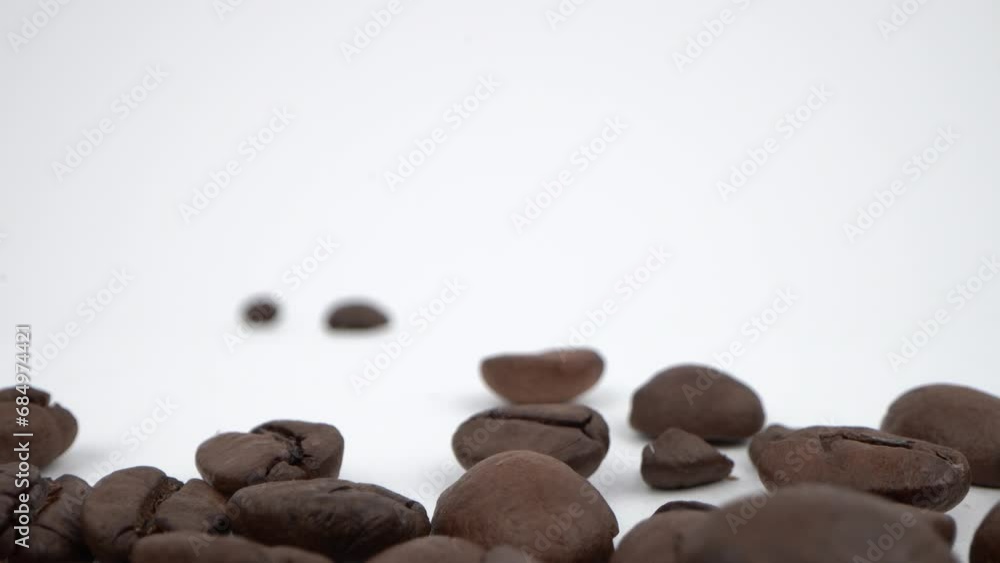Expansive Coffee Bean Landscape Macro shot. Probe lens push out Expansive Coffee Bean Landscape Macro shot. Probe lens push out