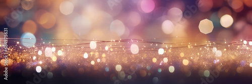 Sparkling Blurred Festive Background, Filled with a Multitude of Shimmering and Twinkling Lights