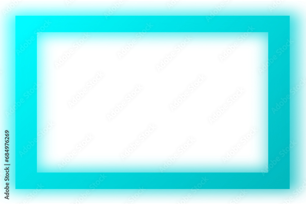 Blue neon square frame png Blue neon square frame png