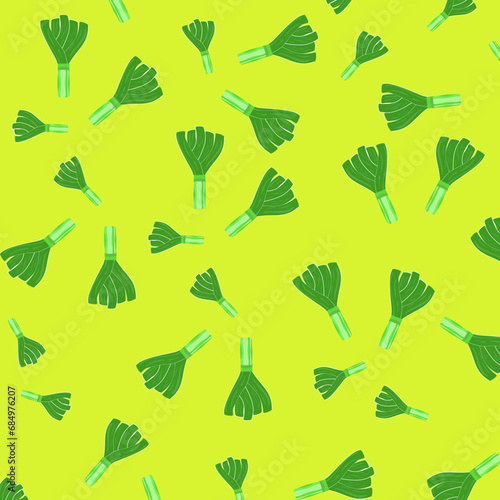 background design with patterns of fruit and vegetables, in vector illustration (ID: 684976207)